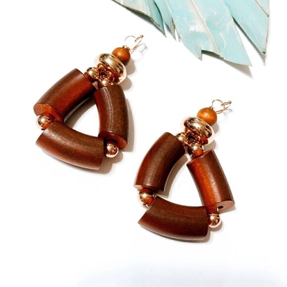 Boho statement earrings S168 - Picture 2 of 2